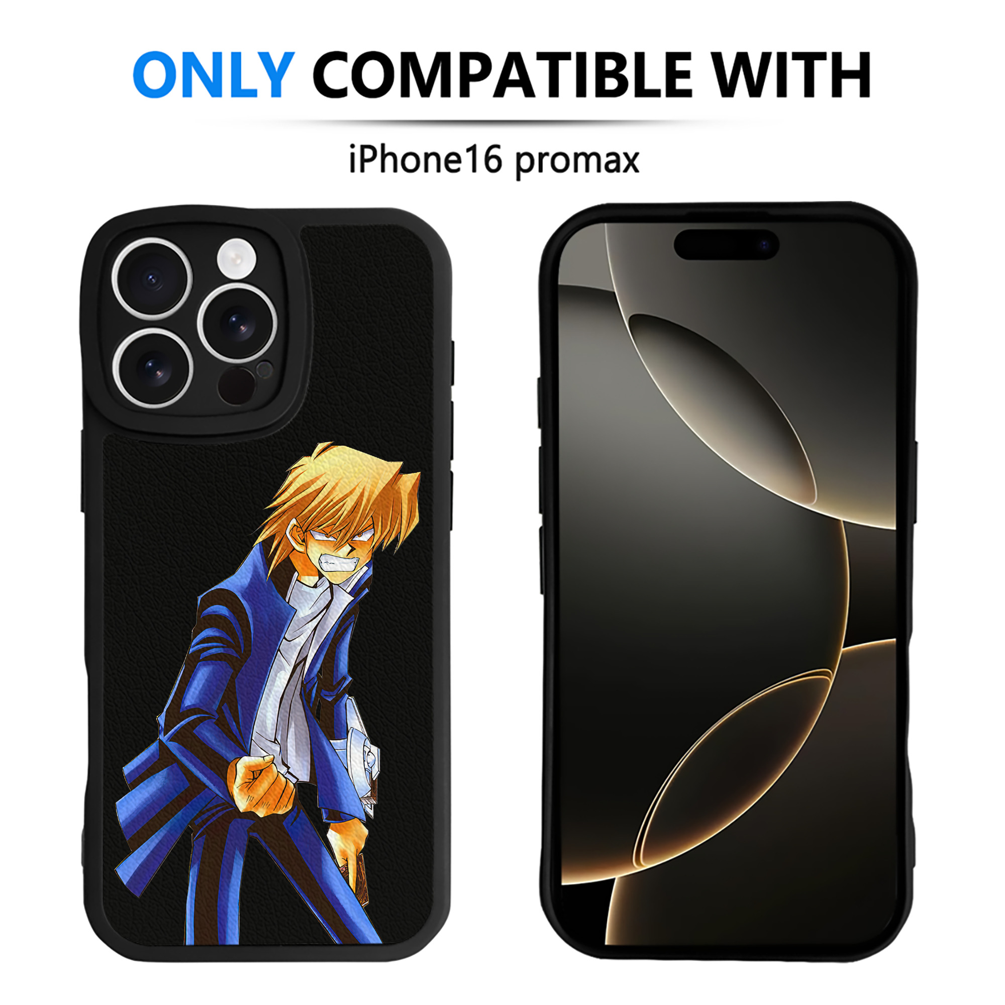 遊☆戯☆王 Yu-Gi-Oh! 【iPhone 16シリーズ対応】シリコンスマホケース（レザー調） 材質：シリコン